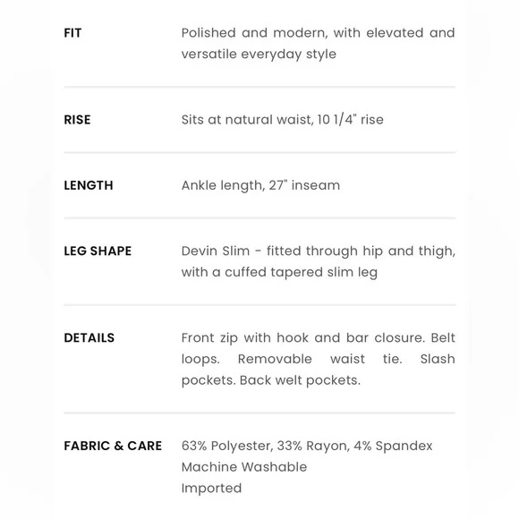 LOFT Devin Belted Slim Pants in Plaid - Picture 7 of 7